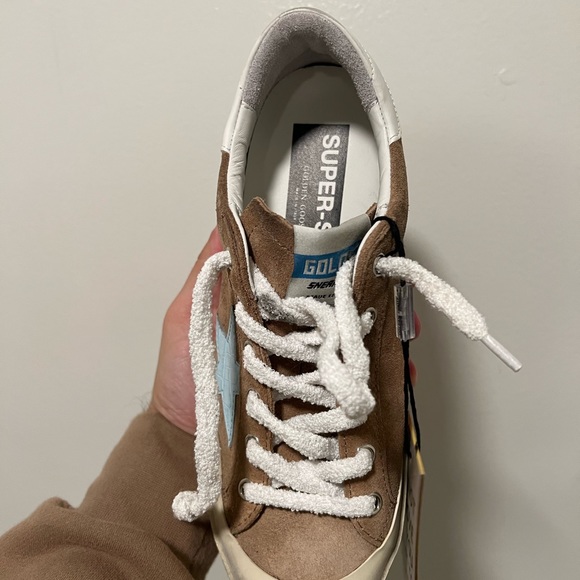 Golden Goose Brown and Blue Sneakers - Picture 2 of 7